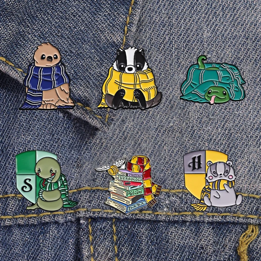 Enchanted Elf Enamel Pin: Adorable Animal Brooch Accessory and Charming Gift