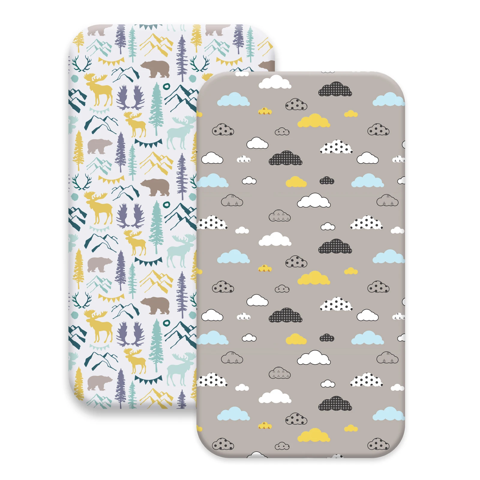 

Baby Crib Fitted Sheets Stretchy Crib Mattress for Baby Girls Boys Ultra Soft Bedding Sheet Full Standard Bedding Set 130*70cm