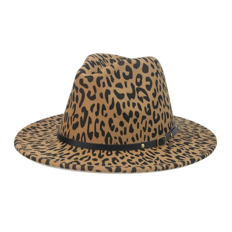 green fedora Fedora Hat Winter Women Hats Leopard Print Men Women Casual Formal Vintage Church Wedding Women Felted Hat Sombreros De Mujer brown fedora