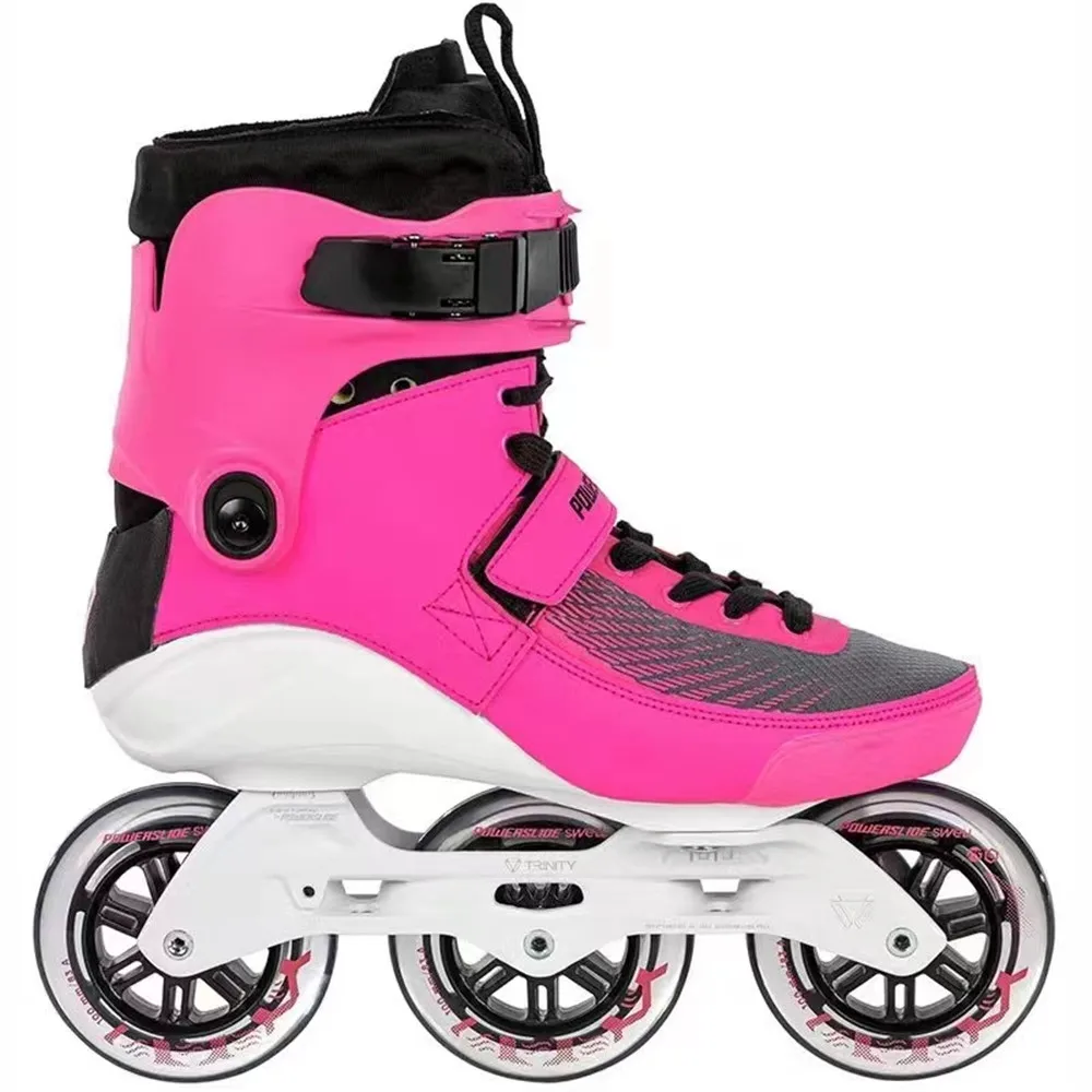 100 Original Powerslide Swell Electric Pink Black Trinity Frame Inline