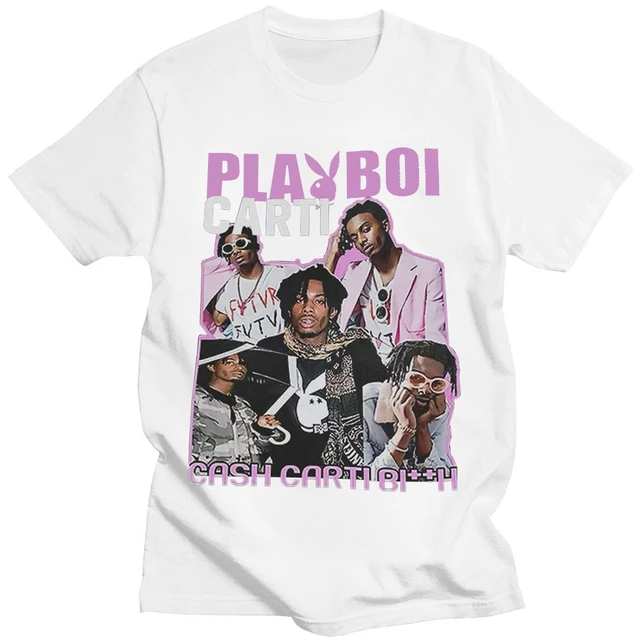 Dshztooma Rapper Playboi Carti T Shirt Music Album Whole Lotta Red Graphic T Shirts Men Women Fashion Hip Hop