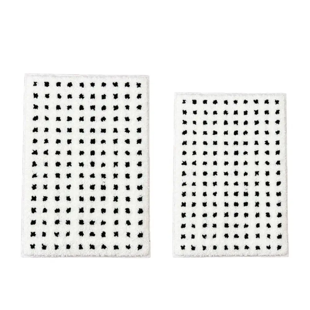 1/12 Scale Simulation Rug Mat Model Scene Decor Simulation Dollhouse Black Plaid Carpet Model DIY Furniture