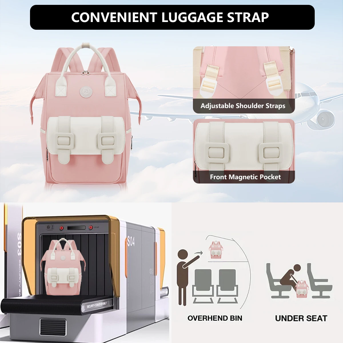 Parent-Child Mommy Bag, Mother and Baby Walking Bag, Lightweight Satchel 2025 New Backpack, Mother-In-Law Bag, Travel Bag, Boarding Student Class