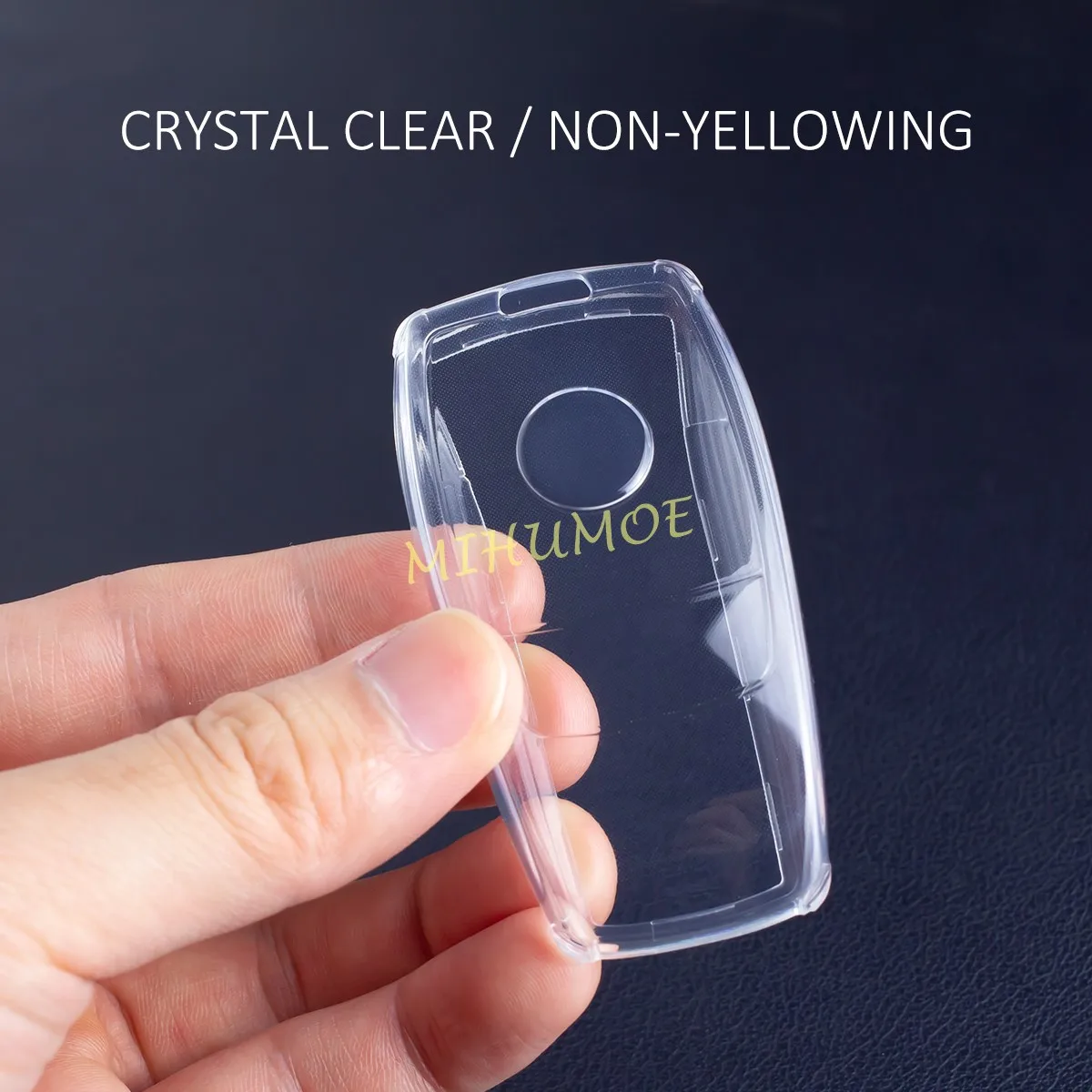 Black/Clear Transparent Car Key Fob Case Cover