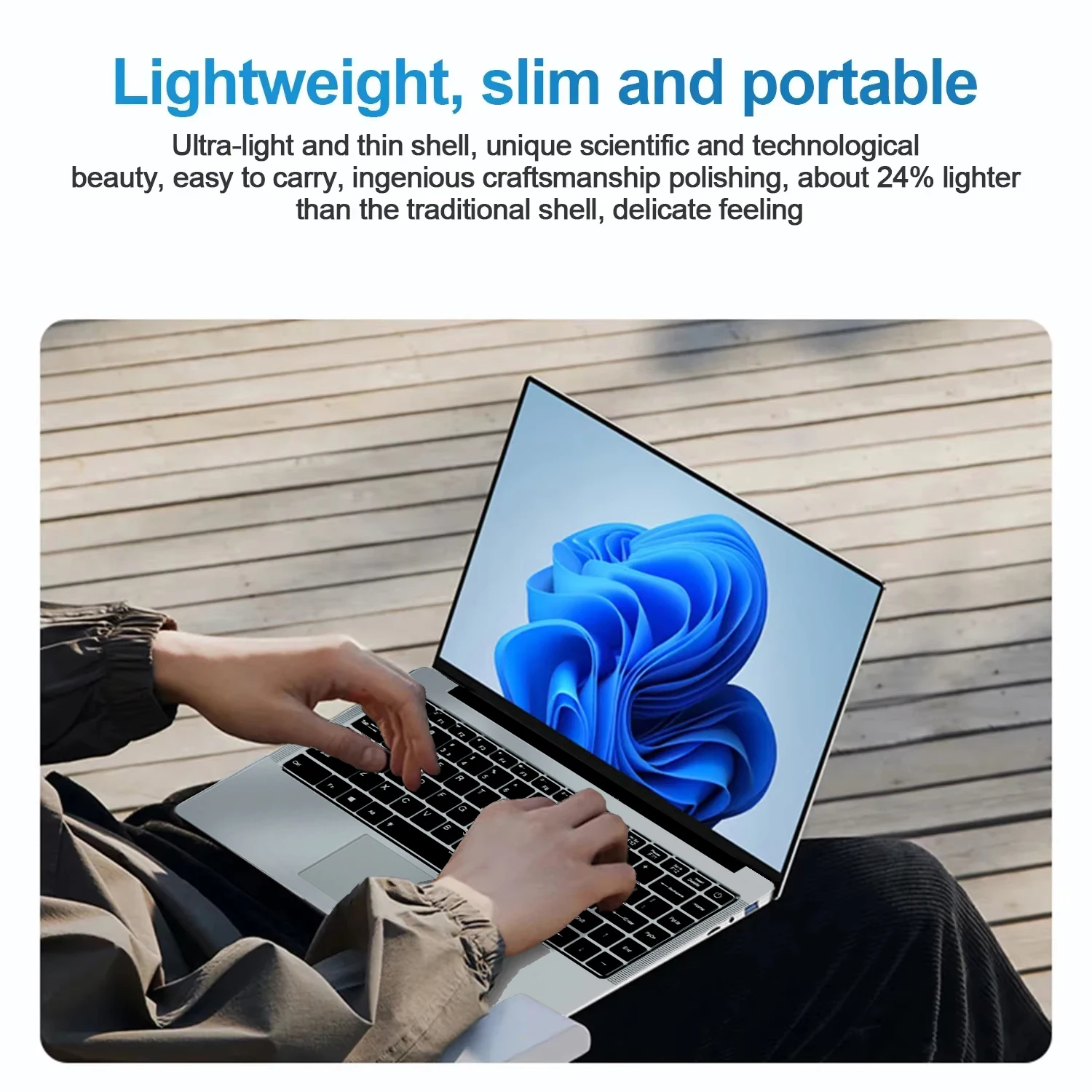 14.1inch Intel Atom A3950 Laptop Computer Windows 11 Pro 5