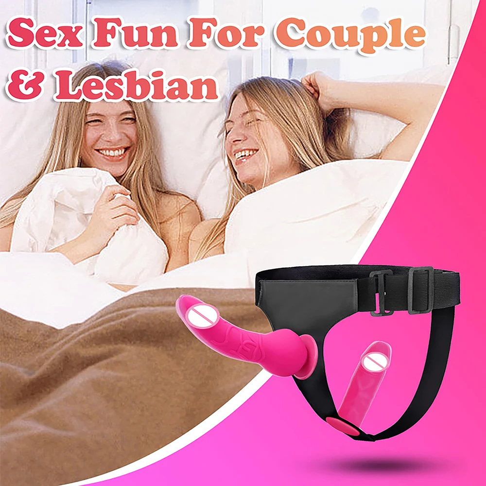 Double Strapon Dildo Dual Penetration Penis with Belt Sexual Harness with Double Penis for Adults Sexy You for Women Lesbian sex toys