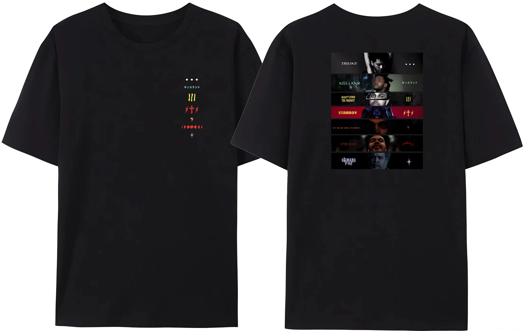 

Rapper The Weeknd Graphics After Hours Til Dawn Fm Collection Album Men's Cotton T-Shirt Sweatshirt Hip Hop Rock Top