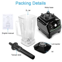 3HP 2200W сверхмощный коммерческий блендер, измельчитель, миксер, соковыжималка, кухонный комбайн, ледяные смузи — изображение 6