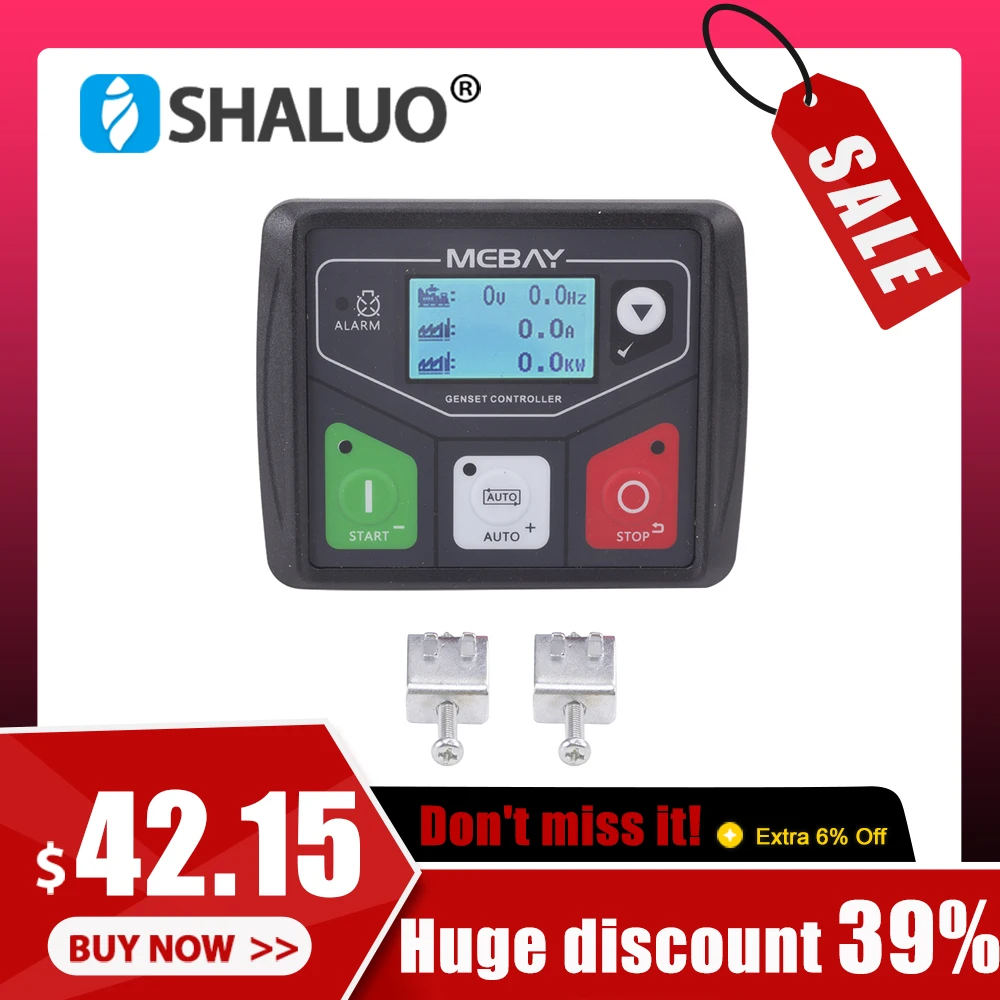Mebay-módulo de Controle do Gerador Controlador Diesel Pequeno do Genconjunto Painel com Relação Programável do Usb Peças do Gerador Dc30d