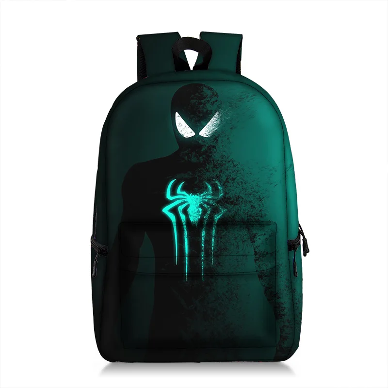 MINISO Avengers Cartoon Characters Boys Primary School Backpack Anime Schoolbag Polyester 3D Printing Burden-reducing Backpack