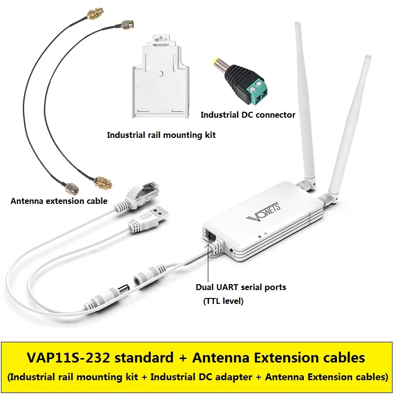 Vonets 2.4G Wifi Porta Seriale Server Wireless Bridge Wifi Router/Ripetitore Adattatore Ethernet Per Monitor Di Rete Rs232 Vap11S-232