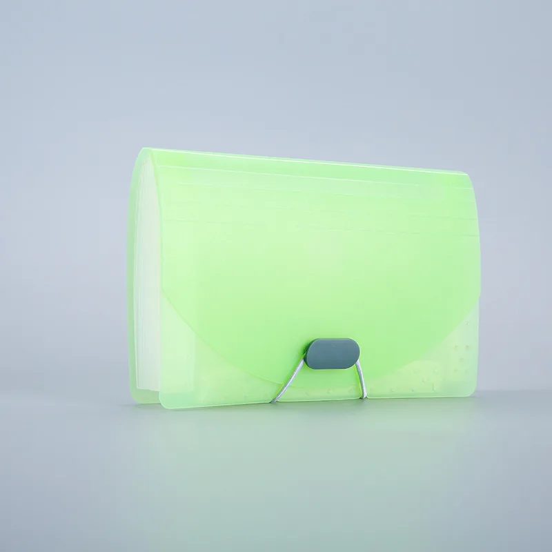 A6 멀티 레이어 파일 폴더, 13 그리드 확장 지갑, 오르간 가방, 컬러 대용량 티켓 클립, 청구서 보관 정리함, 신제품