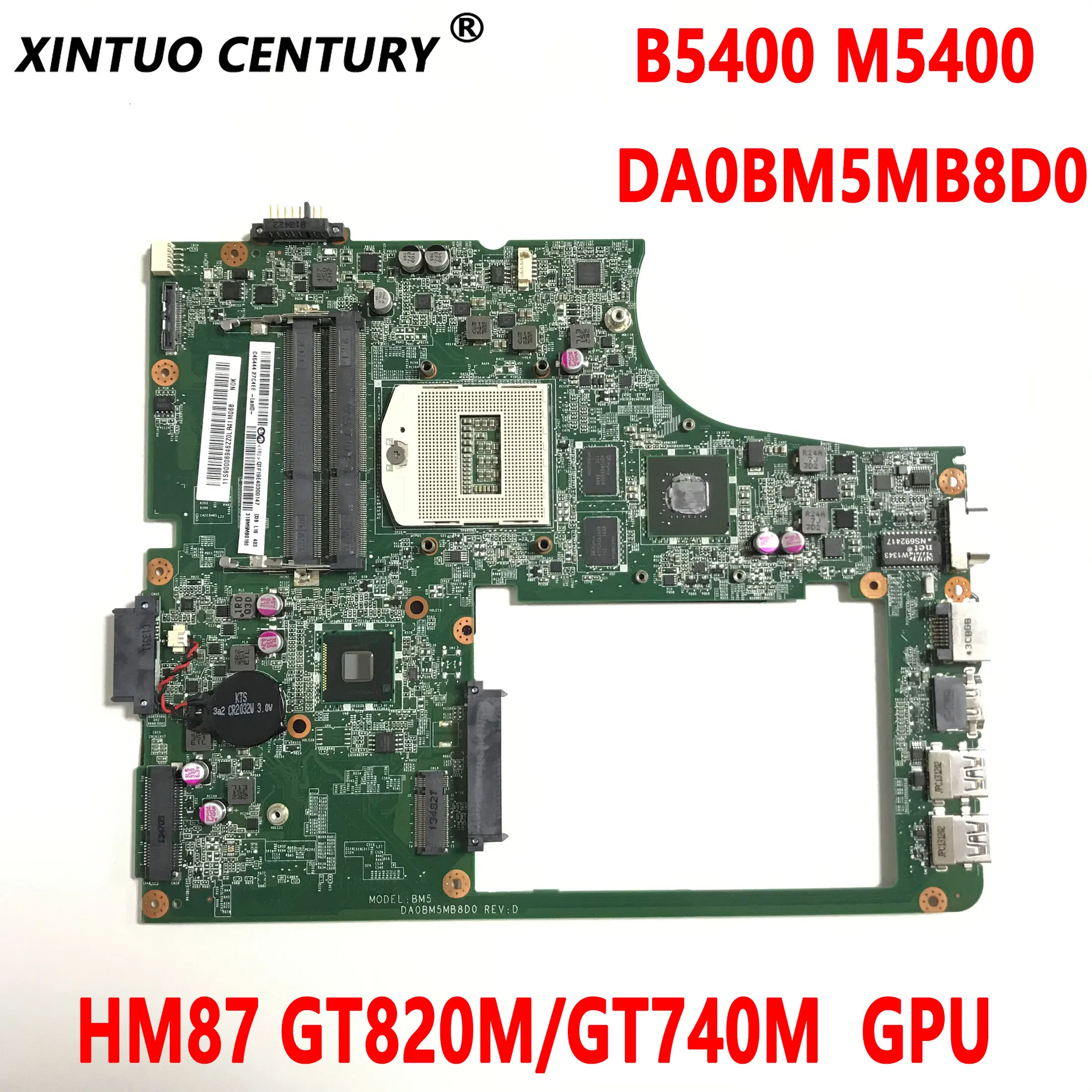 DA0BM5MB8D0 материнская плата для ноутбука Lenovo B5400 M5400 материнская плата для ноутбука с HM87 GT820M/GT740M 2G DDR3 100% тестовая работа
