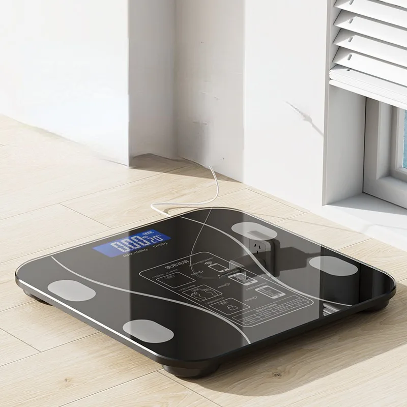 Electronic Scale Weight Scale Rechargeable Models Household Body Fat Body Weighing Weighing High Precision Intelligent Bluetooth 3