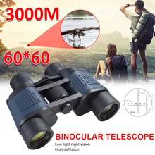 

60×60 Powerful Binoculars Long Range 15000M Hunting Telescope Low Light Night Vision BaK4 Binocular For Hiking Travel Sports
