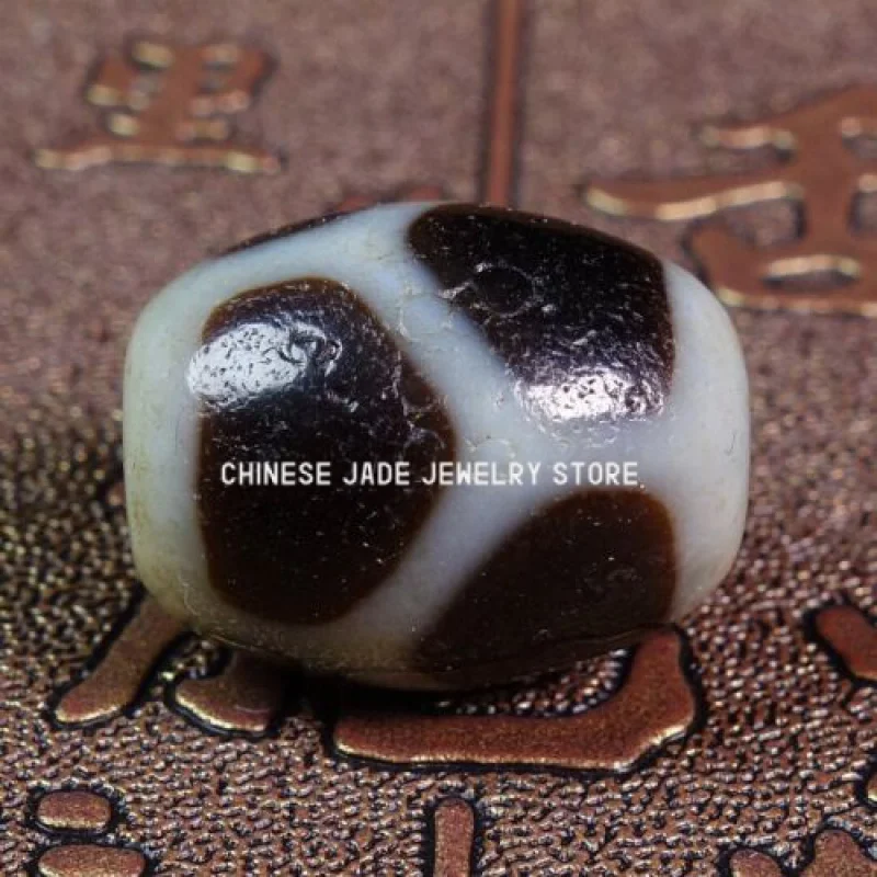 

Ancient Tibetan DZI Beads Old Agate Turtle Shell Beads Amulet Pendant GZI #2615