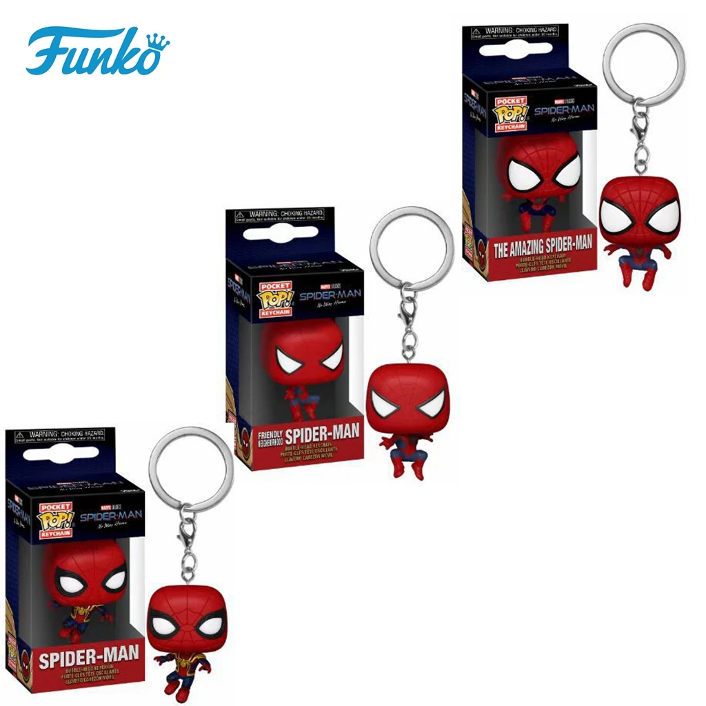 thumbnail image 1 of FUNKO Amaziong Spider Man Friendly Neighborhood Spider-man ZOMBIE HUNTER SPIDEY Peter Parker Mysterio Llavero Figura de vinilo Juguetes, 1 of 5