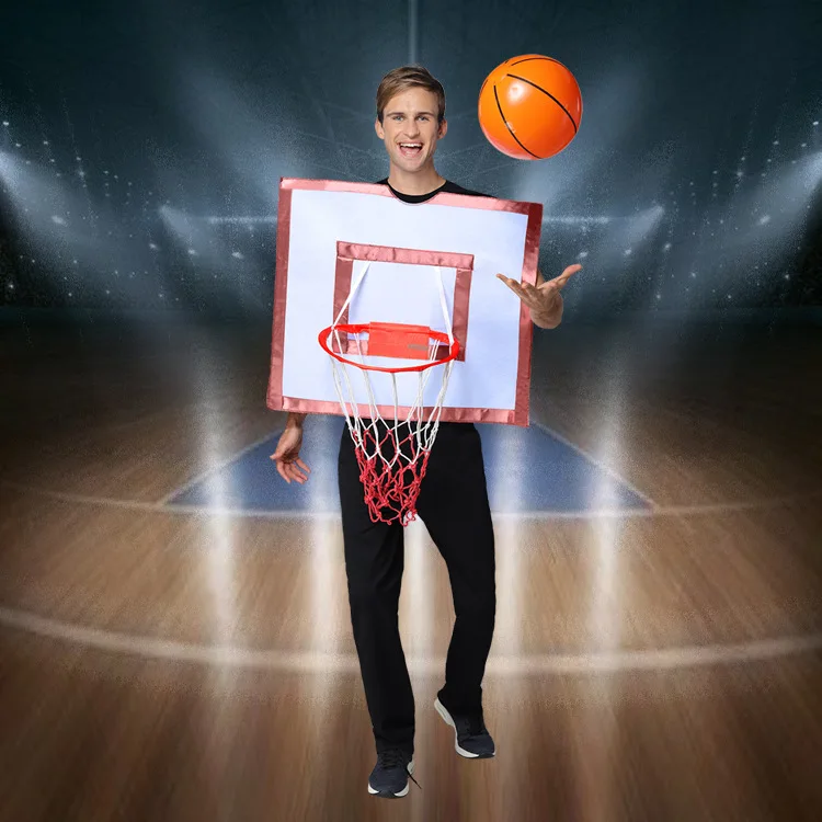 Parent-child kindergarten indoor and outdoor wearable basketball props funny sports interactive game costumes children day prop
