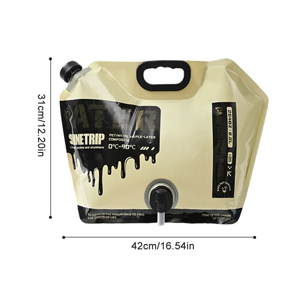 Contenedor De Agua Portátil 5L O 7.5L - Tanque Transparente Con Mango, Material PC Alimenticio, Para Camping, Oficina, Viajes