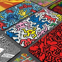 K-Keith Art Haring Cool Beautiful Anime Mouse Pad Mat Size For CSGO Game Player Desktop PC Computer Laptop 1