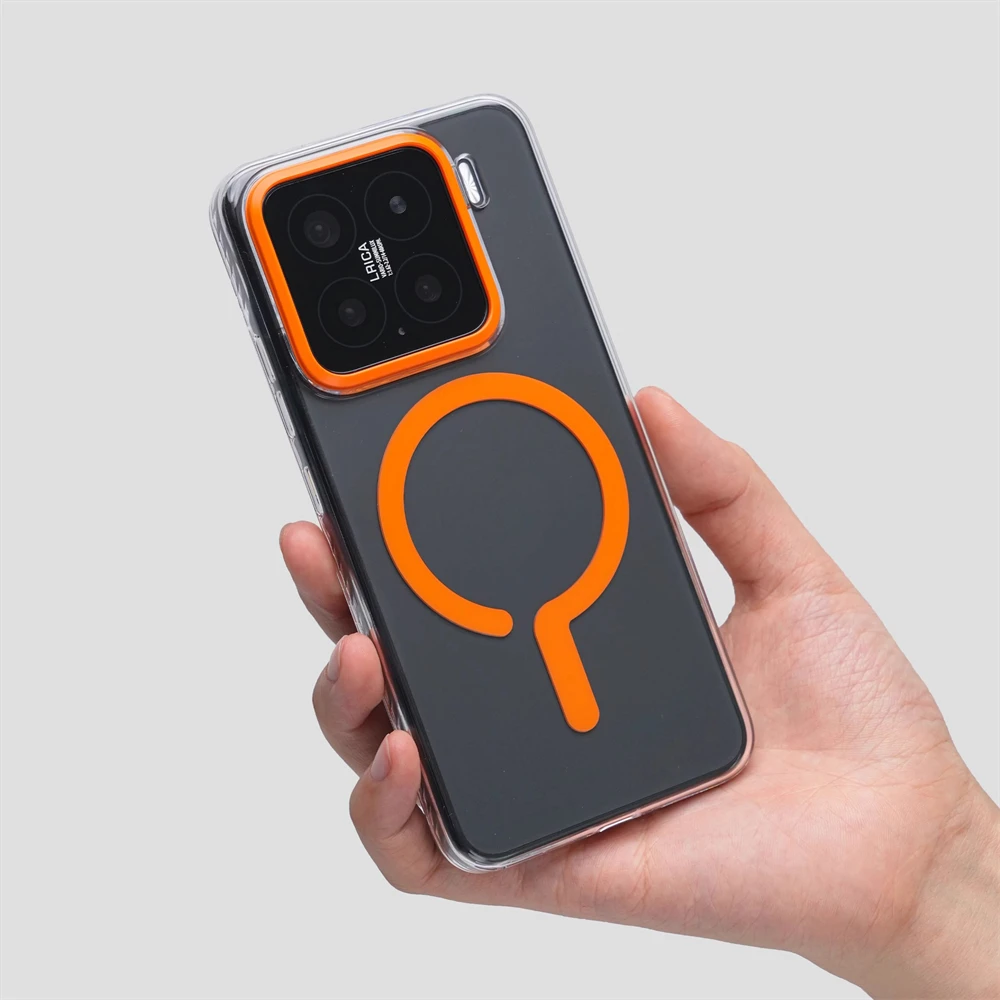 Ultra Thin Transparent HD Magnetic Phone Case - Wireless Charging Compatible, Simple Clear Hard Cover