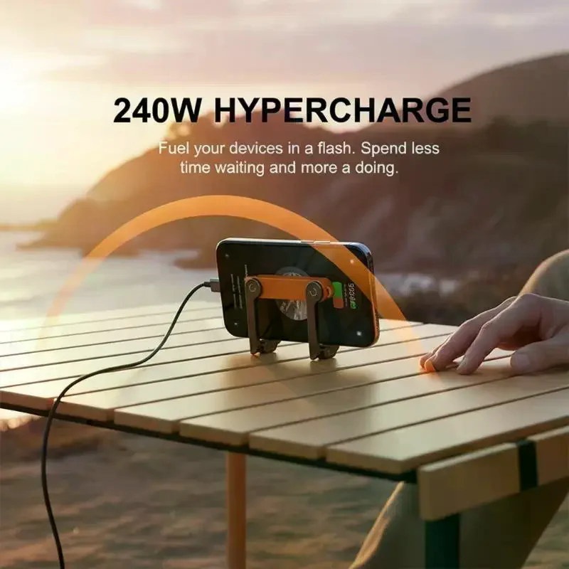240W USB C OTG 어댑터(스탠드 포함) 90도 각도형 C타입 암-IP타입 수 변환기(IP 17 16 고속 충전 어댑터 변환기)