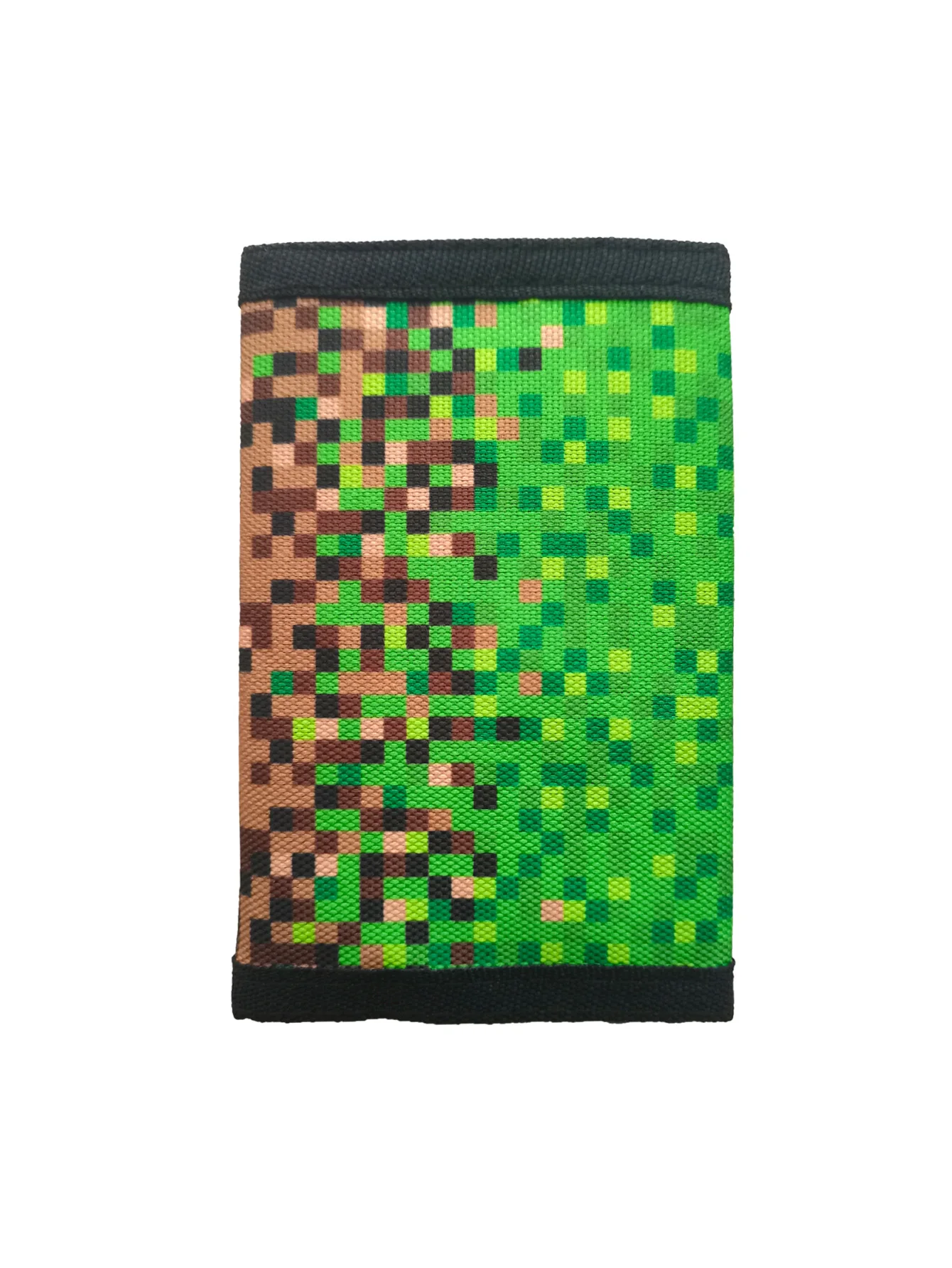 Mosaic Kid Wallets for Girls Boys Canvas Trifold Wallets with Sticker and Zipper Pocket for Teens Birthday Christmas Gift