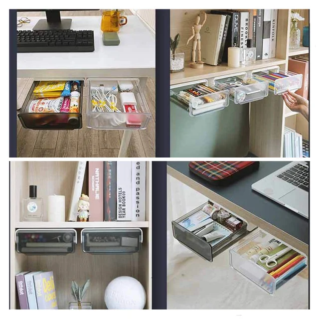 책상 아래 투명 보관함: 미관을 유지하는 보이지 않는 보관 공간