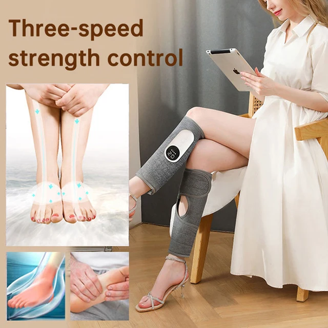 Electric Heated Calf Massager Wireless Air Pressure Leg Massager Hot Compress Calf Massage Machine Promote Blood Circulation 2
