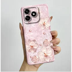 Aesthetic Butterfly Flower Liquid Silicone Shockproof Phone Case for Honor X5C 4G (ZI - TYZI0203)