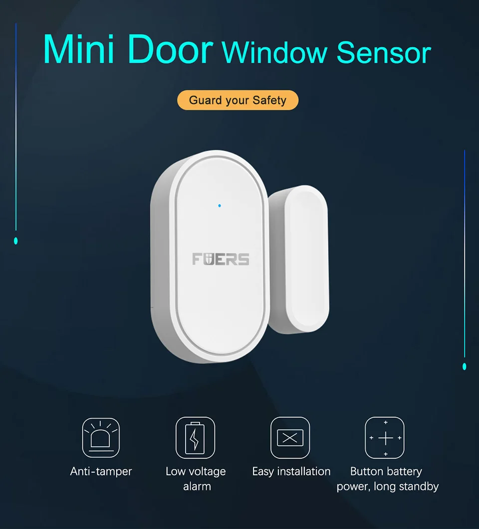Wireless Mini Door Window Magnet Sensor Detector D30 For G95 G34 Home Alarm WiFi