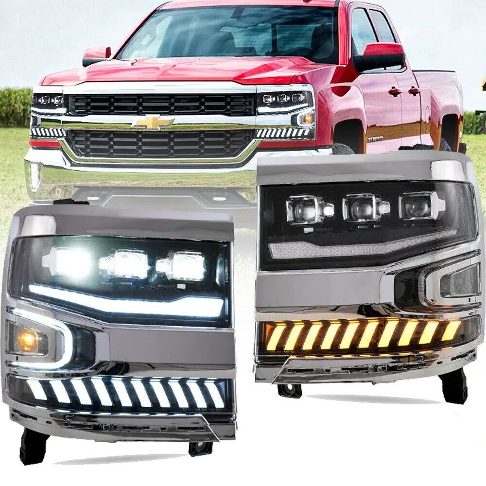 For201620172018ChevroletSilverado1500FullLEDHeadlightsFor