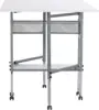 Sew Ready Hobby and Cutting Table - 58.75" W x 36.5" D White Arts and Crafts Table with 2 Mesh Storage Drawers 6