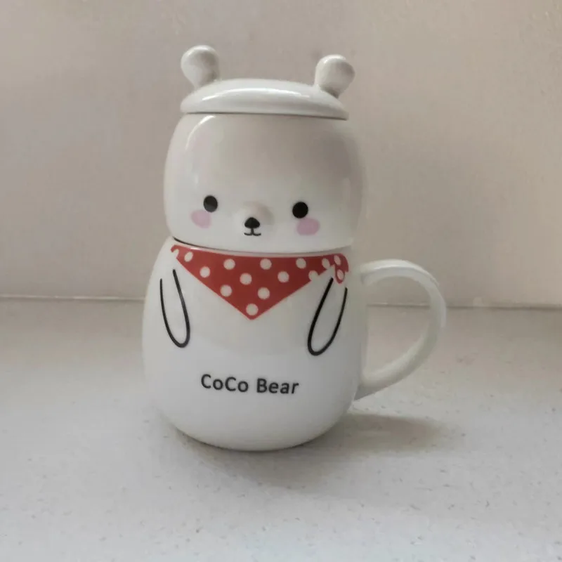 

Lovely bear cup sets Ceramic Mug Coffee Tea Milk Stave Cups with Handle Coffee Mug