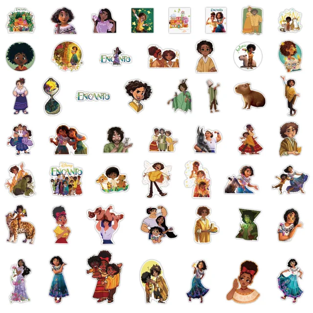 10/30/50pcs Disney Movie Encanto Stickers Decals Laptop Phone Guitar Luggage Skateboard Diary Bike Cartoon Sticker for Kids Toy 5