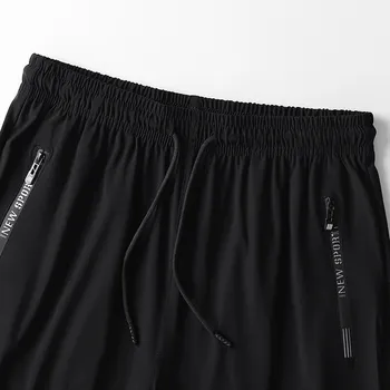 حجم كبير 8xl 7xl 6xl الرجال السراويل الرياضية التجفيف السريع الرجال السراويل ركض رياضية الصلبة Sweatpants الذكور مرونة - Image 3