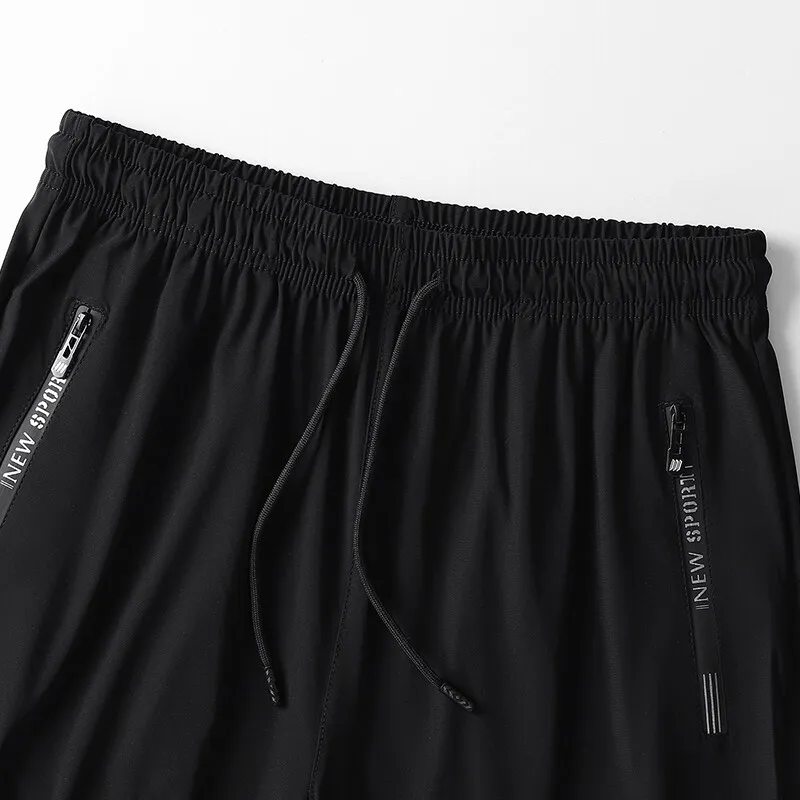 Plus Size 8xl 7xl 6xl Men Sports Pants Quick-Drying Men's Trousers Joggers Sportswear Solid Sweatpants Male Elastic 3