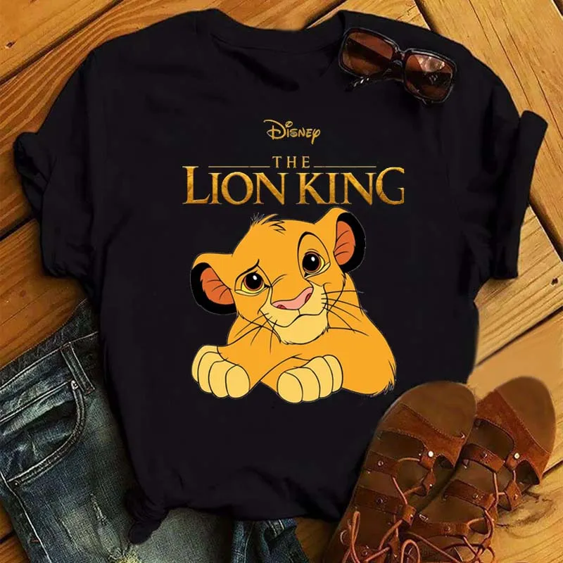 New-Hakuna-Matata-Disney-Simba-Lion-King-T-Shirt-for-Woman-Kawaii-Tees ...