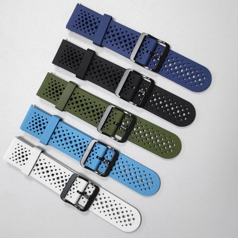 Silicone Sport Breathable Bracelet - 22mm Band