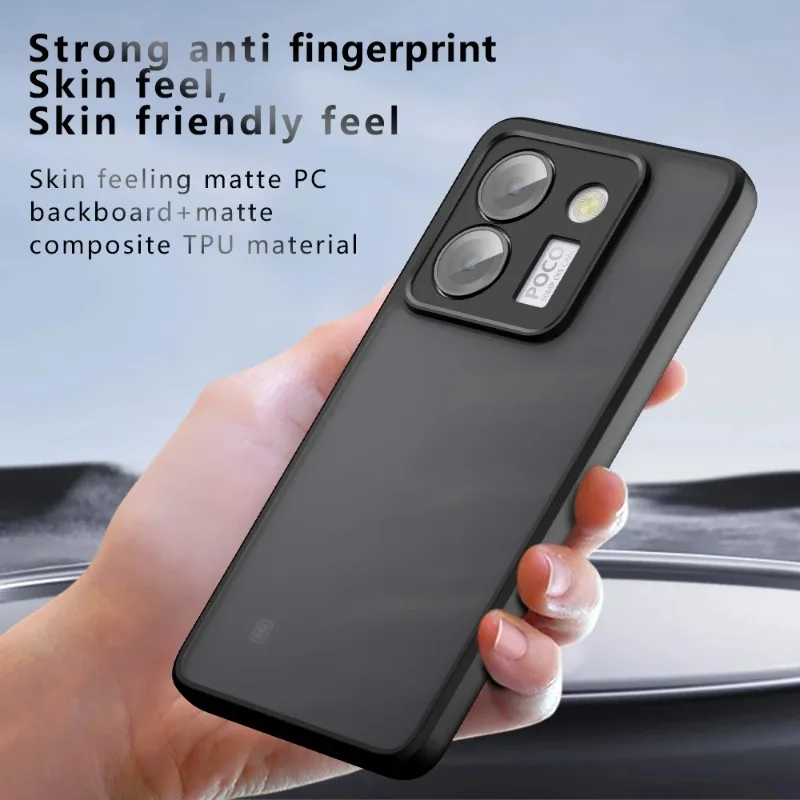 Enhanced Frosted TPU PC Phone Case - Shockproof Armor Acrylic Matte Hard Bumper