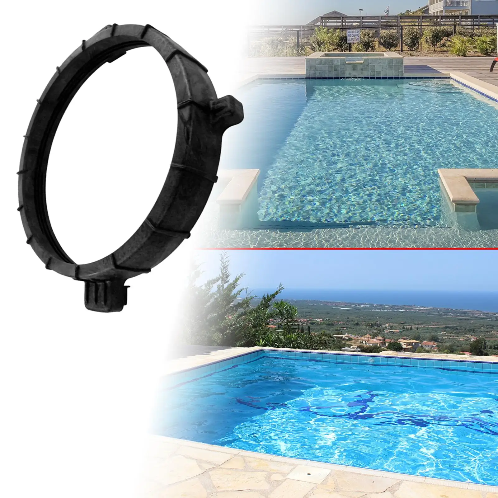 

Locking Ring Assembly O Ring Easy to Install Wear Resistant 59052900 Replace Part Pool Equipment for Pool and SPA Filter
