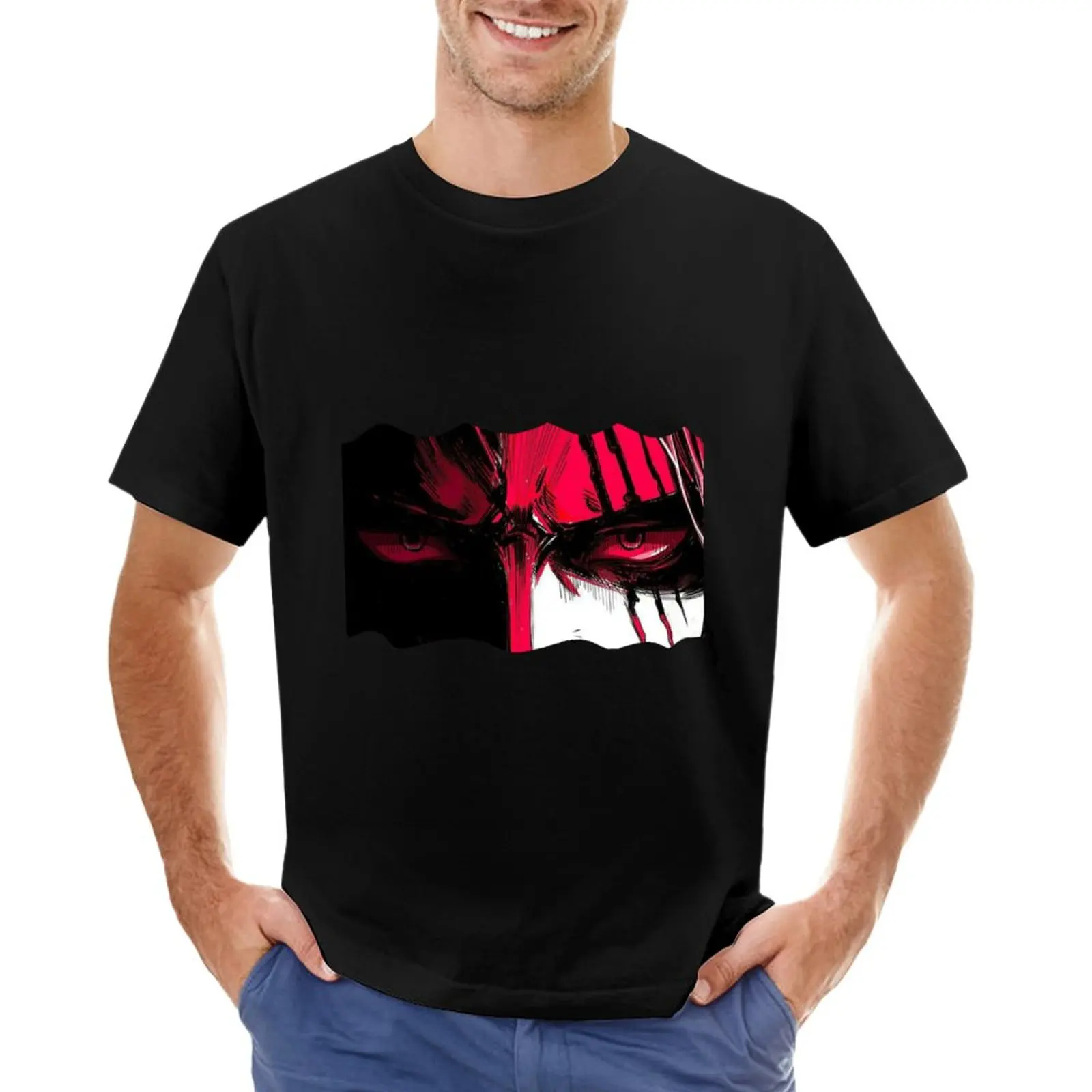 

shanks red eyes T-Shirt anime boys white t shirts men graphic t shirts