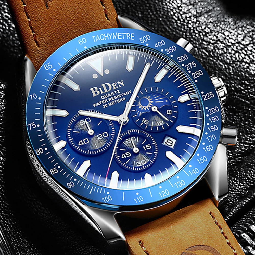 

Business Luxury Brand Quartz Mens Watches Top Sports Chronograph Watch Men Steel Luminous Waterproof Clocks Relogio Masculino