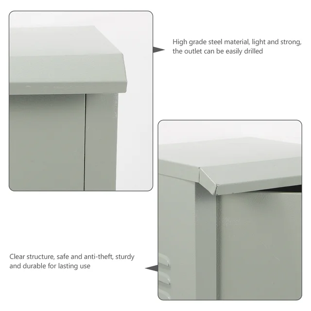 Vízálló Elektromos Doboz Projekt Csomópont -Tok Hosszabbító Kábel Fém Acél Időjárásálló Dobozok Kültéri Zsinórok - Image 4