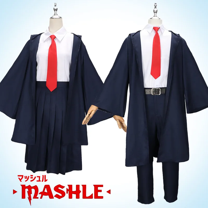 

Mashle: Magic and Muscles Cosplay Mash Burnedead Lemon Irvine Costume Navy Blue Suit For Men and Women Role Play Anime Outfits