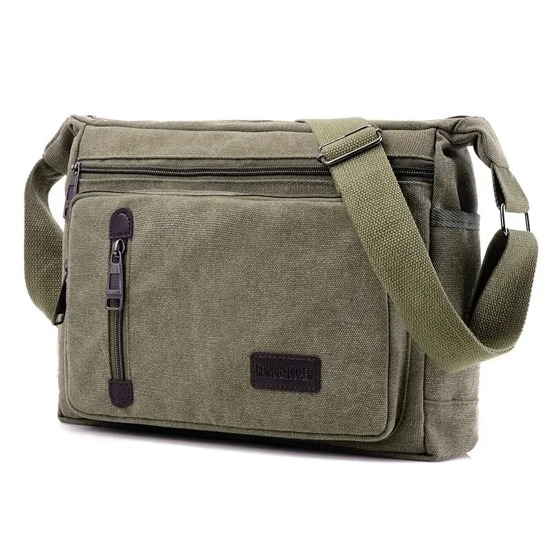 Borsa a tracolla in tela bottiglia uomo donna casual semplice moda retrò tracolla croce quadrata borsa a tracolla multistrato - immagine 6
