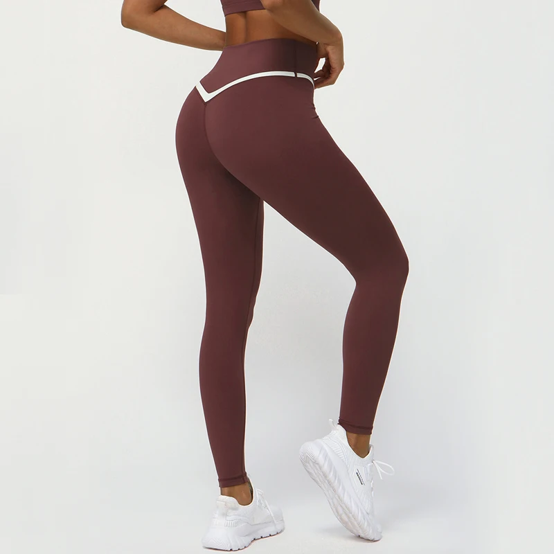 Women High Waist Yoga Pants Buttery Soft Slim Fit Gym Leggings Breathable Quick Dry Workout Tights Female Running Sportswear