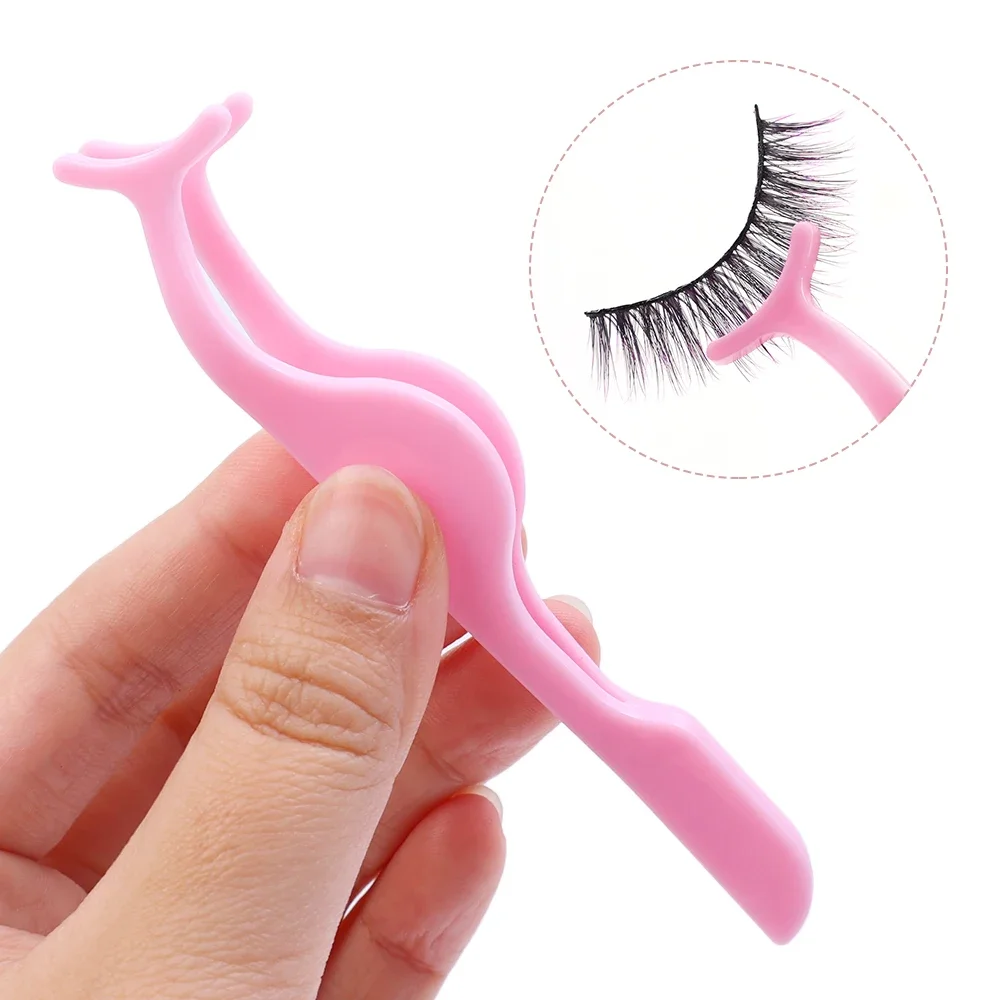 Plastic False Eyelash Tweezer Applicator Tool for Makeup