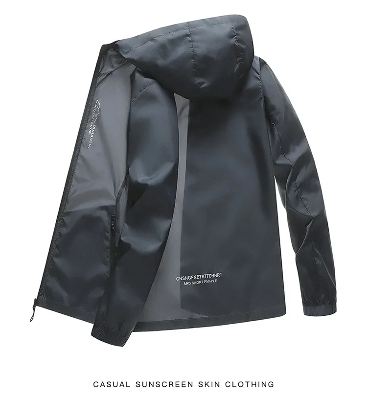 UPF50+ Sunscreen Clothing Summer UV protection Outdoor Hiking Camping Fishing windbreaker Hooded Lightweight Windproof Jacket