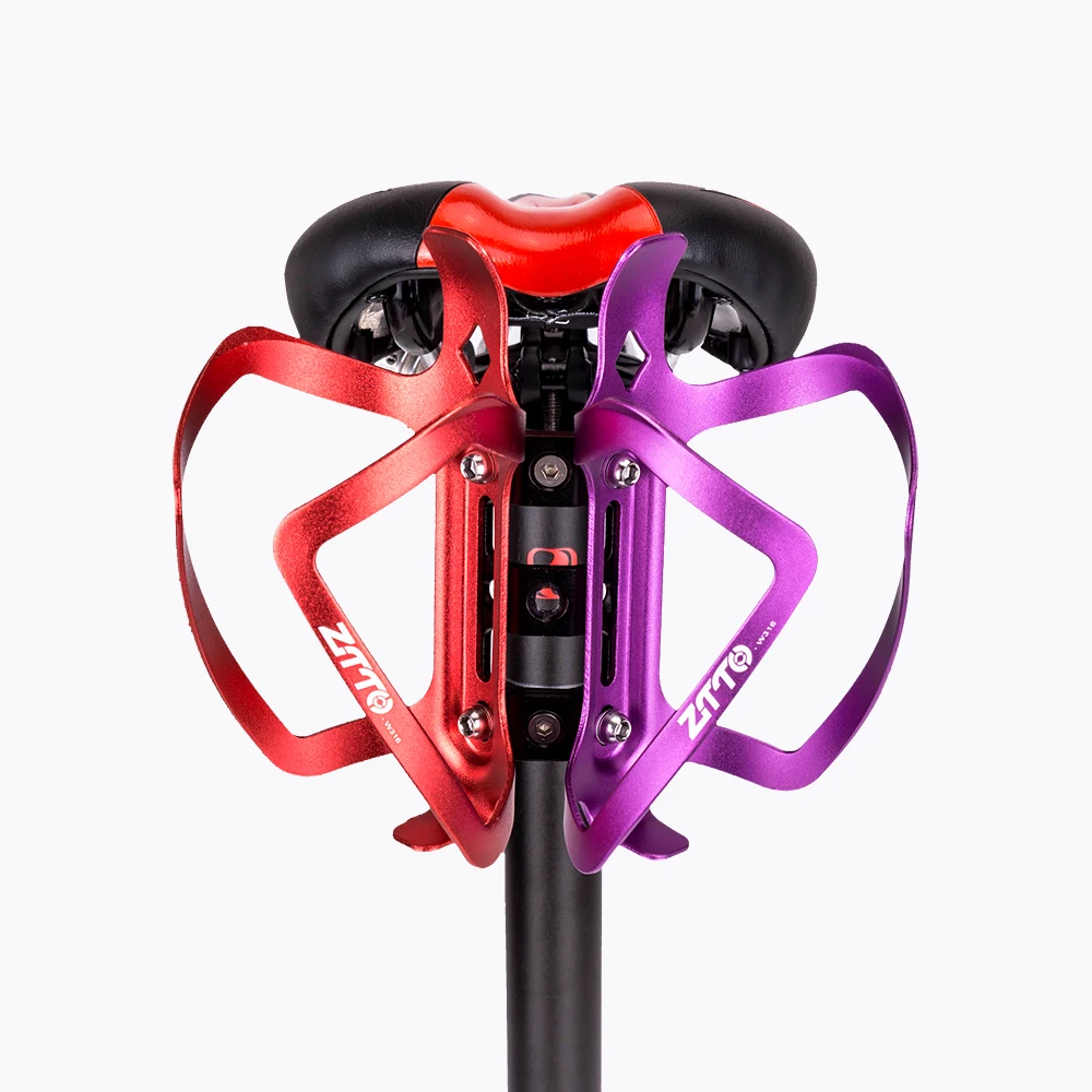 Cycling Double Bottle Bracket Cage Holder Water Cup Holder Saddle Mount Rack bicycle water bottle cage bicycle bottle holder bicycle expansion bracket water bottle holder